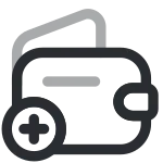Empty Wallet Add SVG Icon